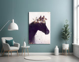Horse Glass Wall Art.