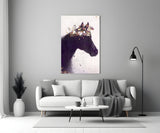 Horse Glass Wall Art.