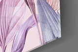 Tropical Leaves Glass Wall Art.