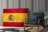 Flag of Spain Glass Wall Art.