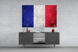 Flag of France Glass Wall Art.