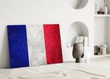 Flag of France Glass Wall Art.