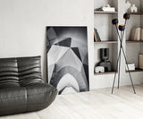 Architectural Geometric Shapes Glass Wall Art.