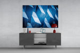 Architectural Geometric Shapes Glass Wall Art.