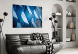 Architectural Geometric Shapes Glass Wall Art.