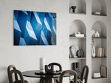 Architectural Geometric Shapes Glass Wall Art.