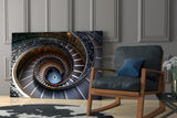 Spiral Glass Wall Art.