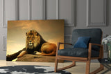 Lion Glass Wall Art.