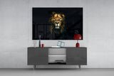 Lion Glass Wall Art.