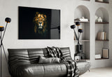 Lion Glass Wall Art.