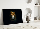 Lion Glass Wall Art.