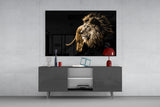 Lion Glass Wall Art.