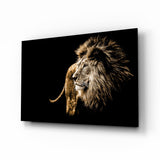 Lion Glass Wall Art.