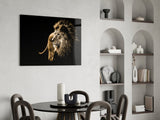 Lion Glass Wall Art.