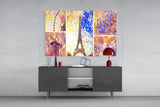 Eiffel Glass Wall Art.