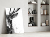 Deer Glass Wall Art.