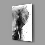 Elephant Glass Wall Art.