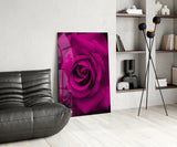 Rose Glass Wall Art.