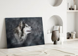 Wolf Glass Wall Art.