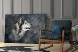 Wolf Glass Wall Art.