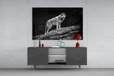 Wolf Glass Wall Art.