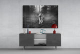 Wolf Glass Wall Art.