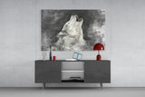 Wolf Glass Wall Art.