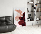 Leaves Glass Wall Art.