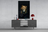 Lion Glass Wall Art.