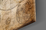 World Map Glass Wall Art.