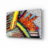 Abstract Chameleon Glass Wall Art - 72x46 cm