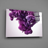 Purple Smoke Glass Wall Art.