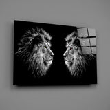 Lion Glass Wall Art.