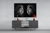 Lion Glass Wall Art.