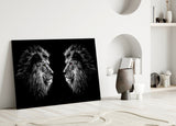 Lion Glass Wall Art.