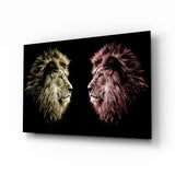Lion Impression sur verre