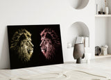 Lion Glass Wall Art.