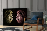Lion Glass Wall Art.