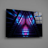 Neon Lights Glass Wall Art.