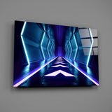 Neon Lights Glass Wall Art.