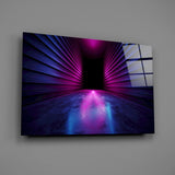 Neon Lights Glass Wall Art.