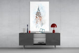 Galata Tower Glass Wall Art.