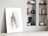 Galata Tower Glass Wall Art.