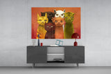 Cats Glass Wall Art.