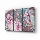 Flowers Glass Wall Art.