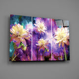 Flowers Glass Wall Art.
