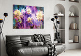 Flowers Glass Wall Art.