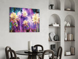 Flowers Glass Wall Art.