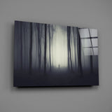 Foggy Forest Glass Wall Art.