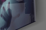 Silent Scream Glass Wall Art.